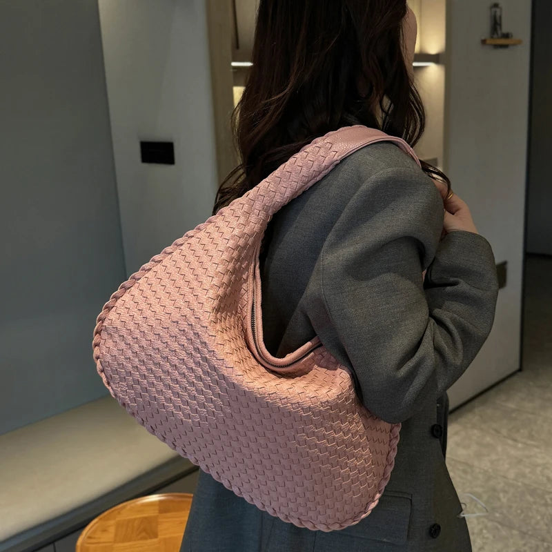 Woven PU Hobo