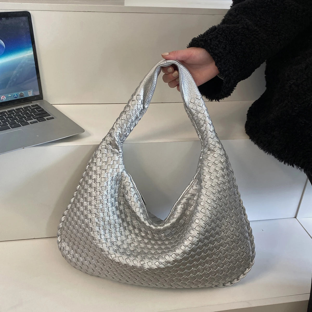 Woven PU Hobo