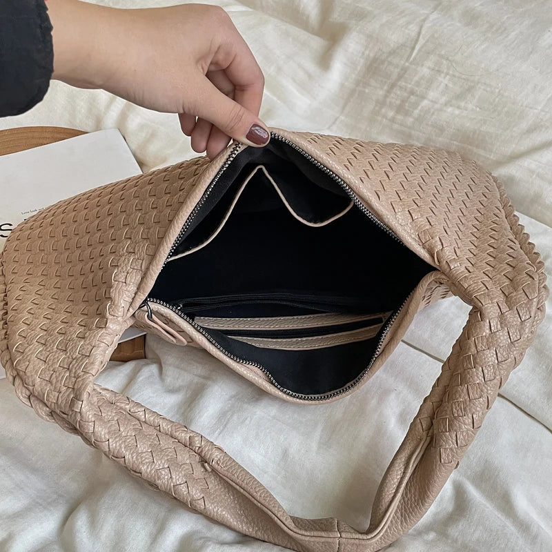 Woven PU Hobo