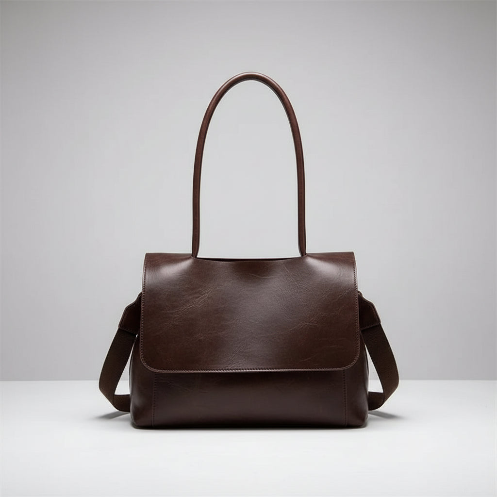 Vintage Flap Shoulder Tote