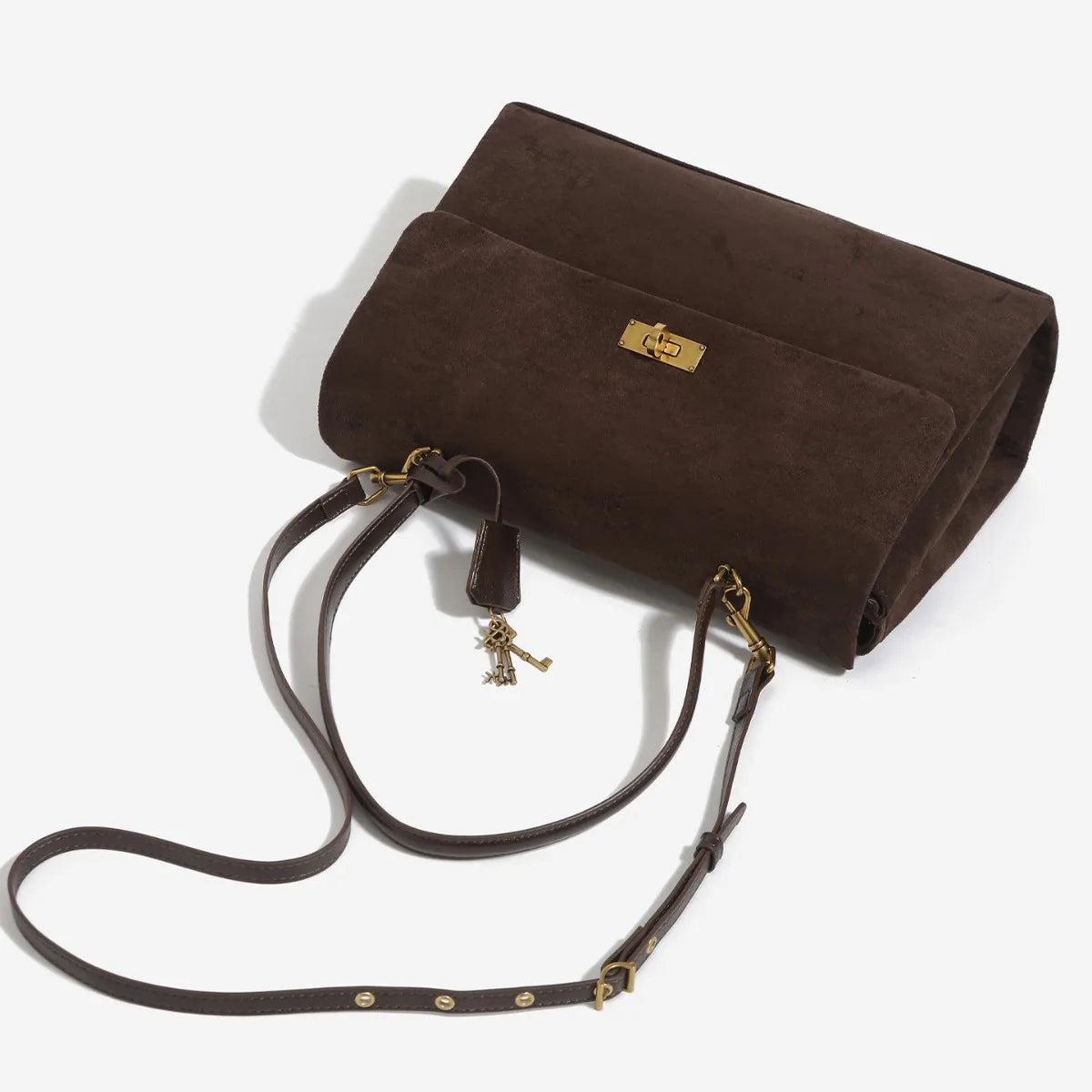 Suede Commuter Crossbody
