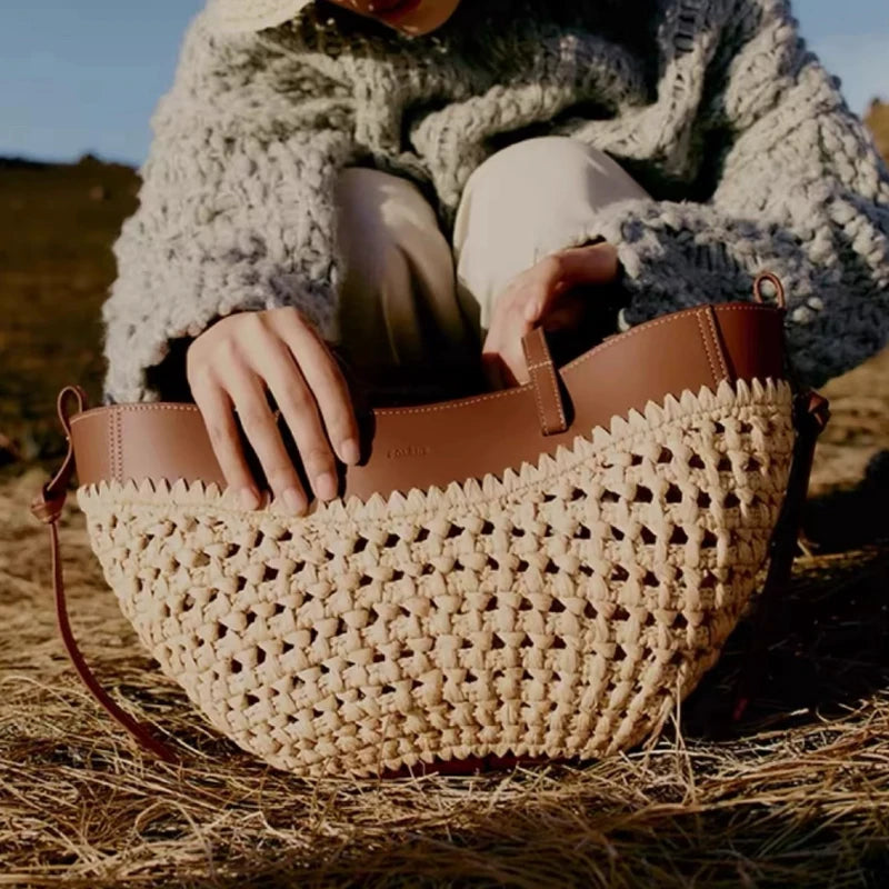 Soleil Raffia Tote