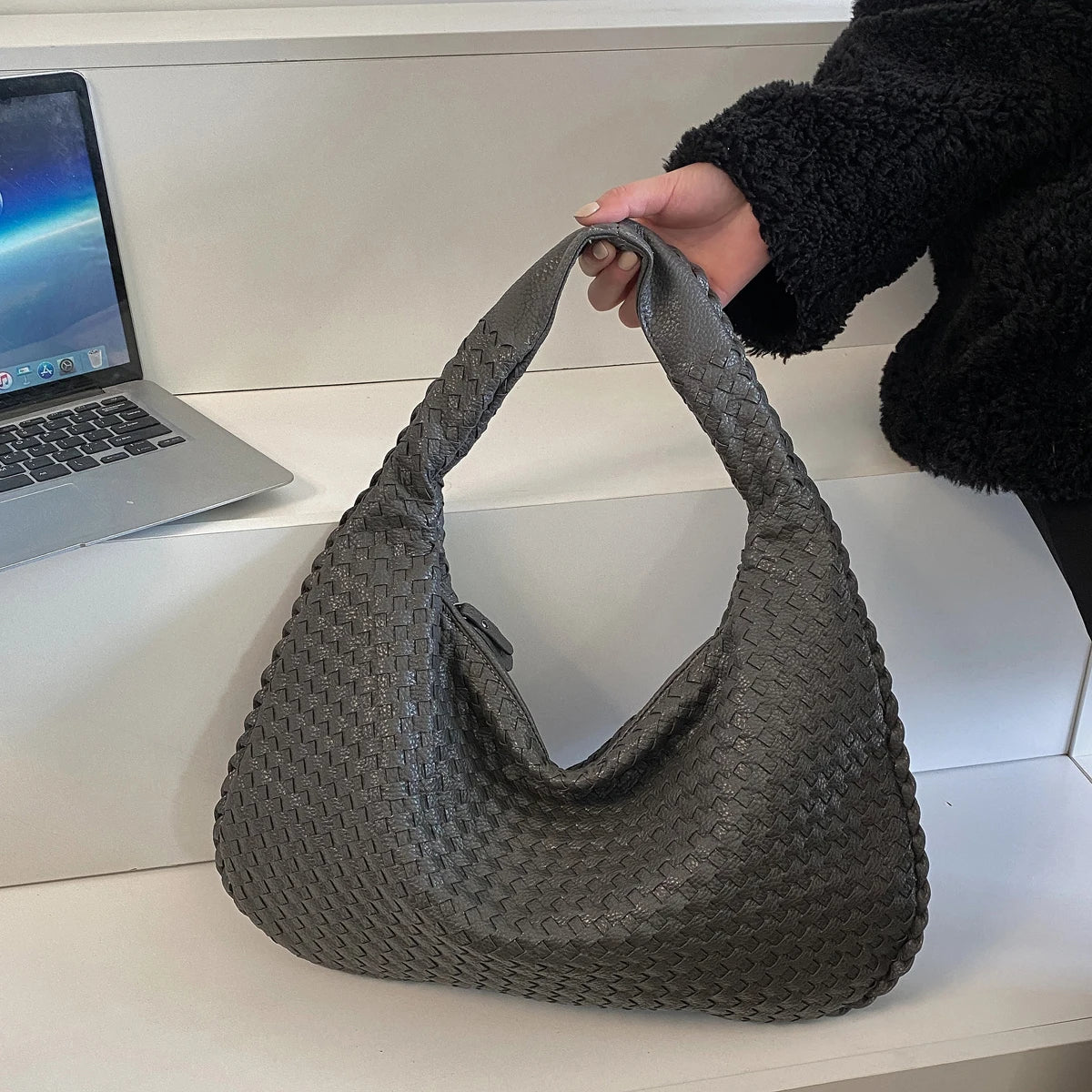 Woven PU Hobo