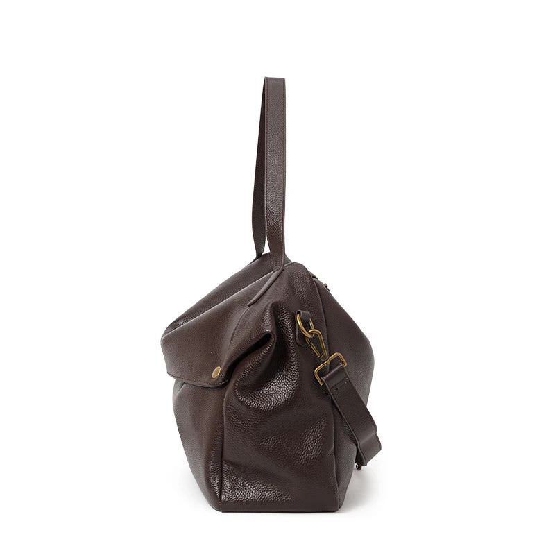 Milano Leather Shoulder Tote
