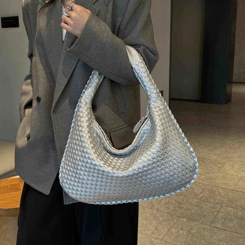 Woven PU Hobo