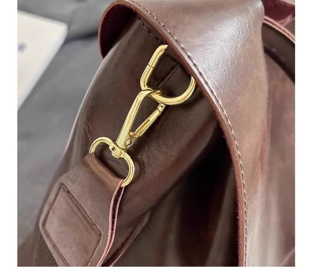 Vintage Flap Shoulder Tote