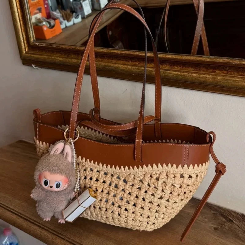 Soleil Raffia Tote