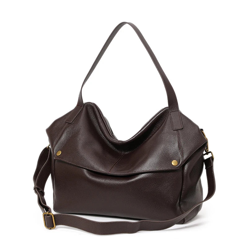 Milano Leather Shoulder Tote