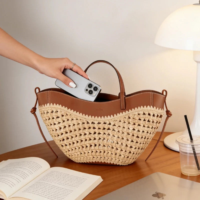 Soleil Raffia Tote